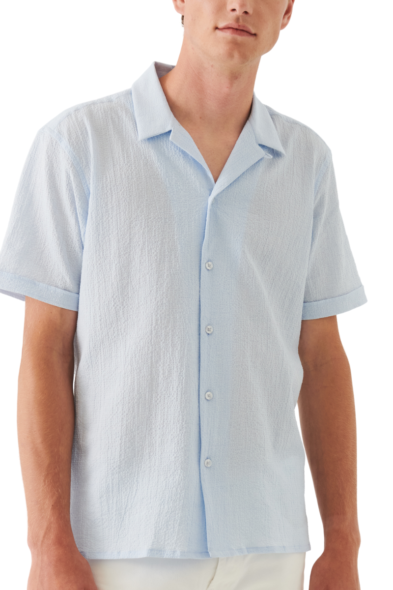 Stretch Camp Collar Shirt-Patrick Assaraf-Boyds Philadelphia