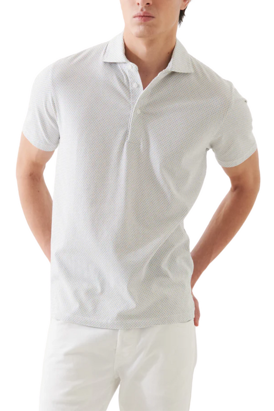 Printed Polo-Patrick Assaraf-Boyds Philadelphia