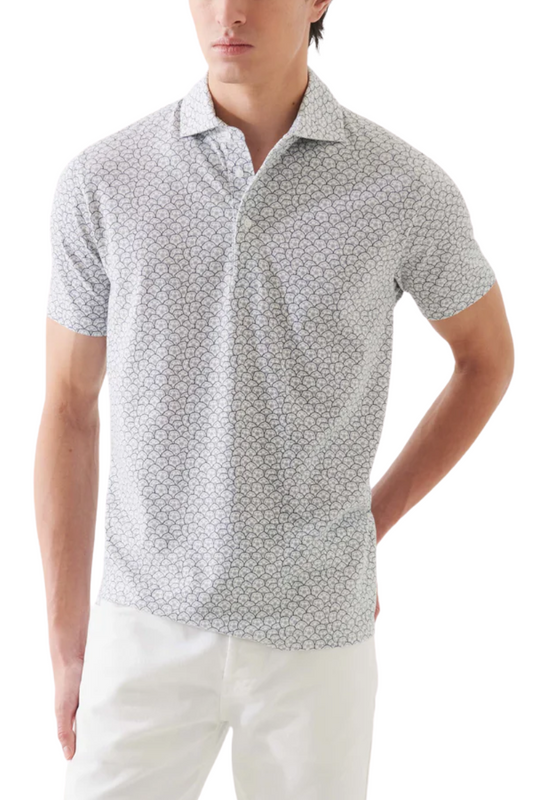Printed Polo-Patrick Assaraf-Boyds Philadelphia