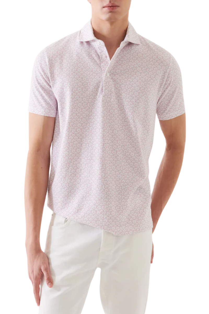 Printed Polo-Patrick Assaraf-Boyds Philadelphia
