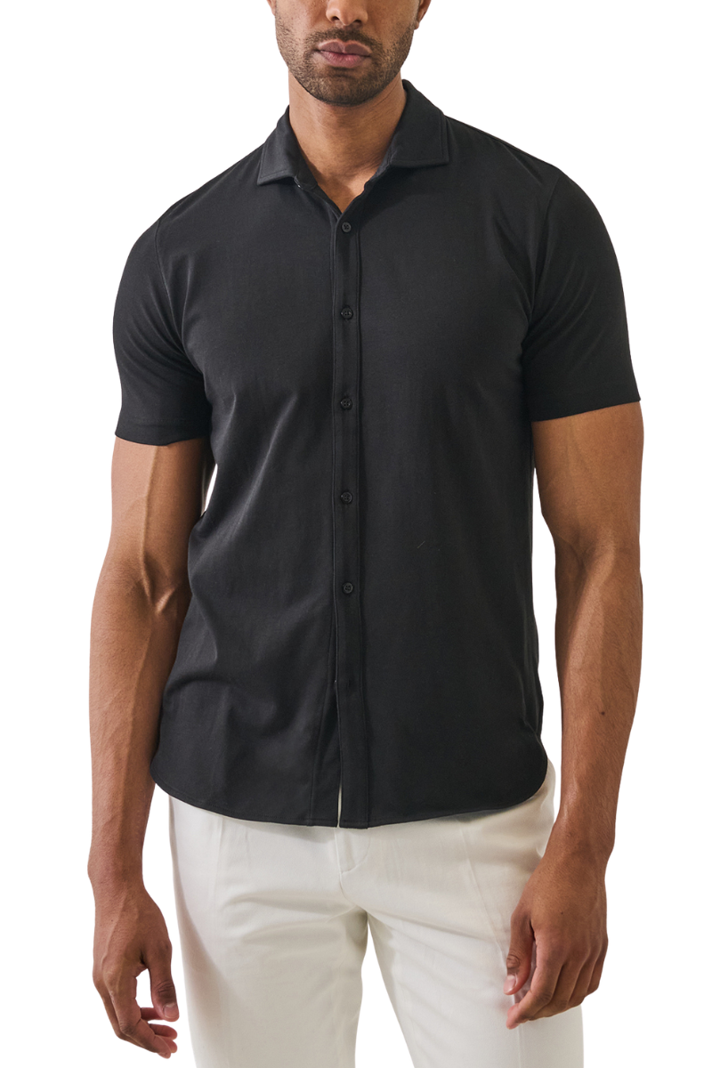 Stretch Button Front Shirt-Patrick Assaraf-Boyds Philadelphia