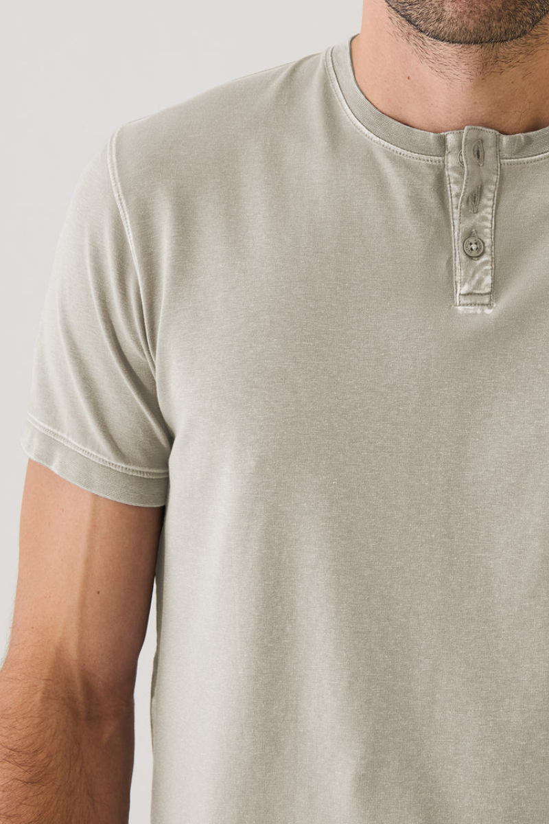 Vintage Wash Henley T-Shirt-Patrick Assaraf-Boyds Philadelphia