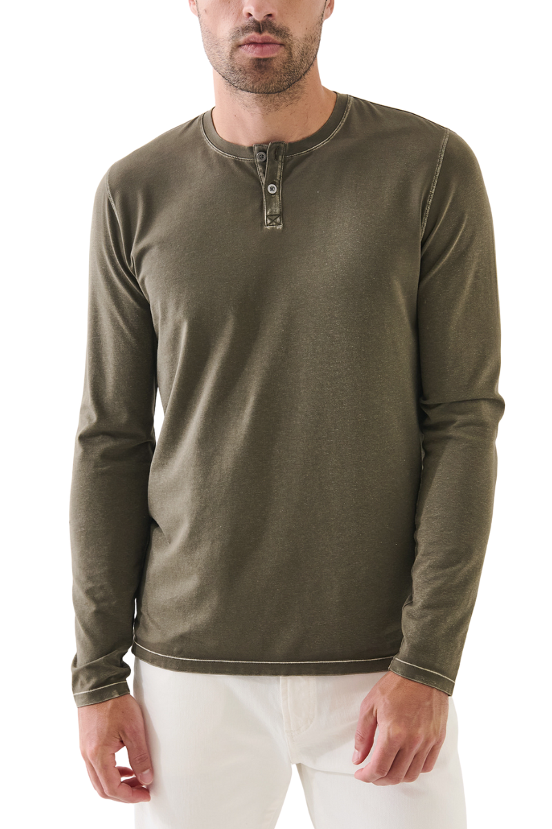 Vintage Wash Henley-Patrick Assaraf-Boyds Philadelphia