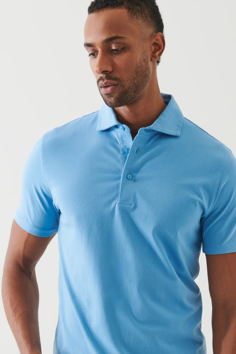 Pima Cotton Stretch Polo-Patrick Assaraf-Boyds Philadelphia