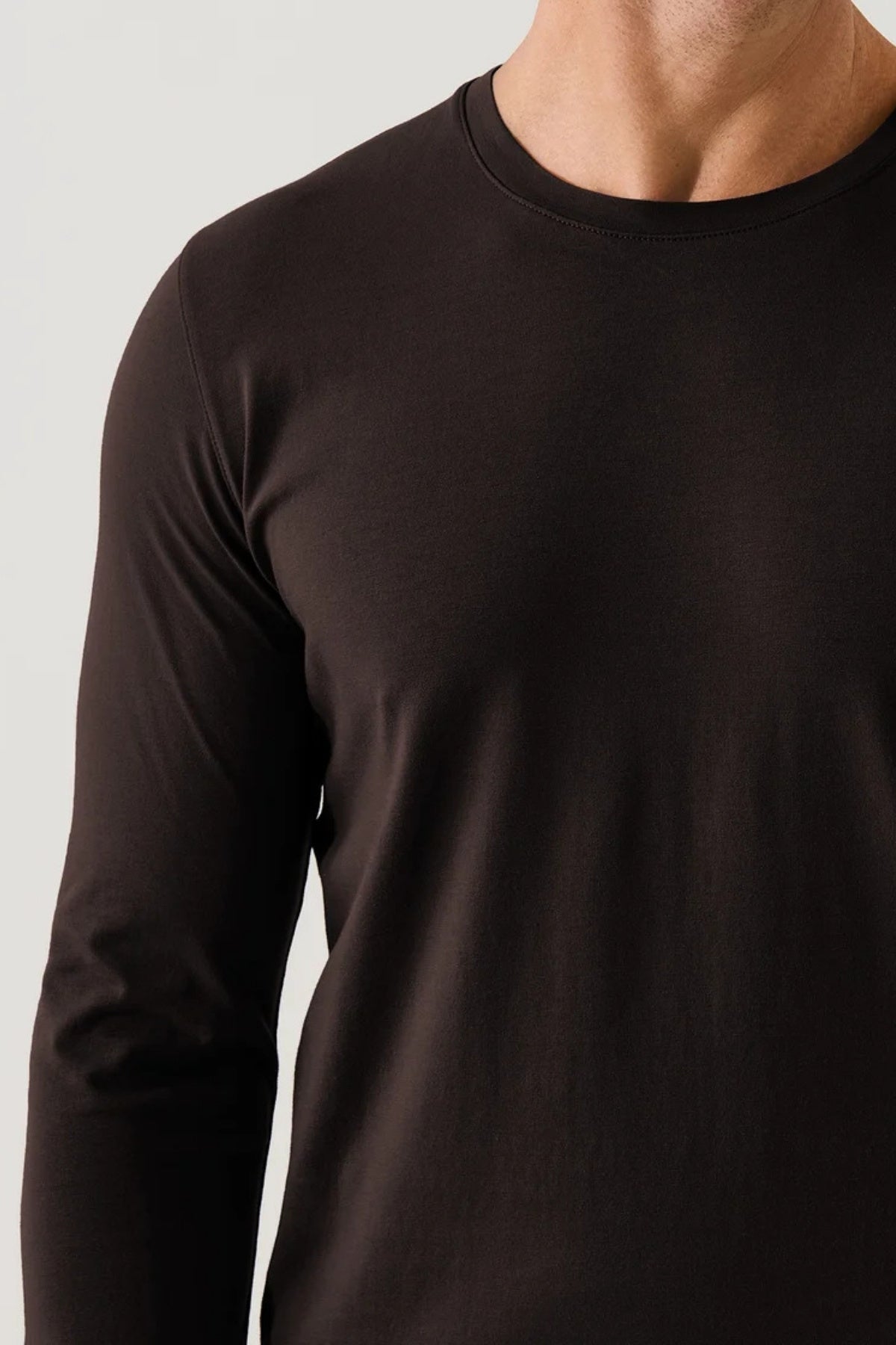 Pima Cotton Stretch L/S T-Shirt