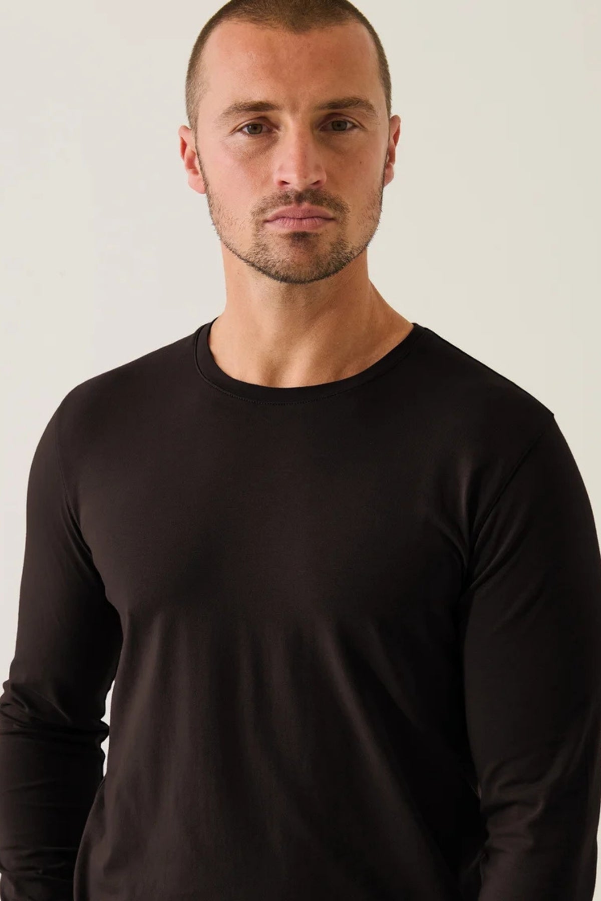 Pima Cotton Stretch L/S T-Shirt