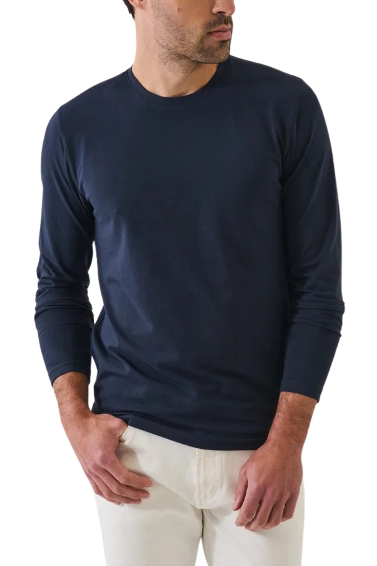 Pima Cotton Stretch L/S T-Shirt