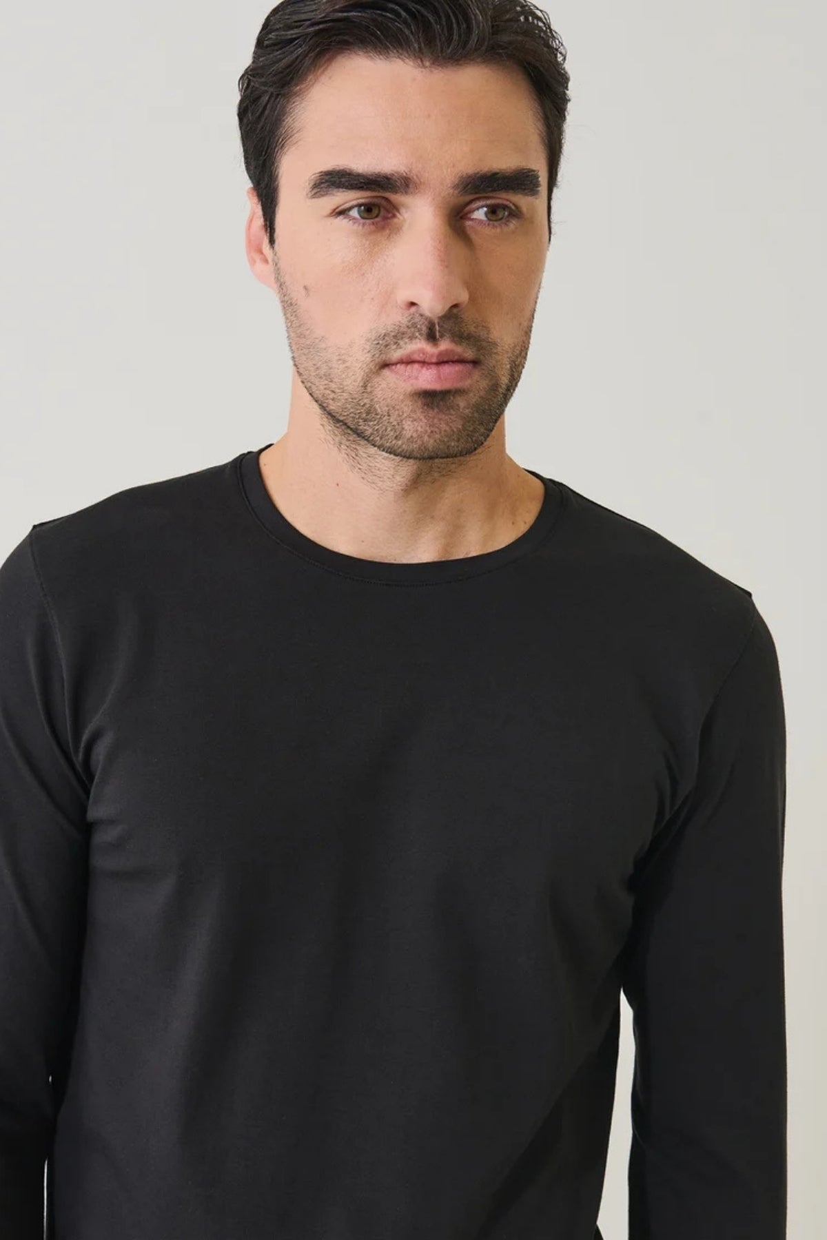 Pima Cotton Stretch L/S T-Shirt