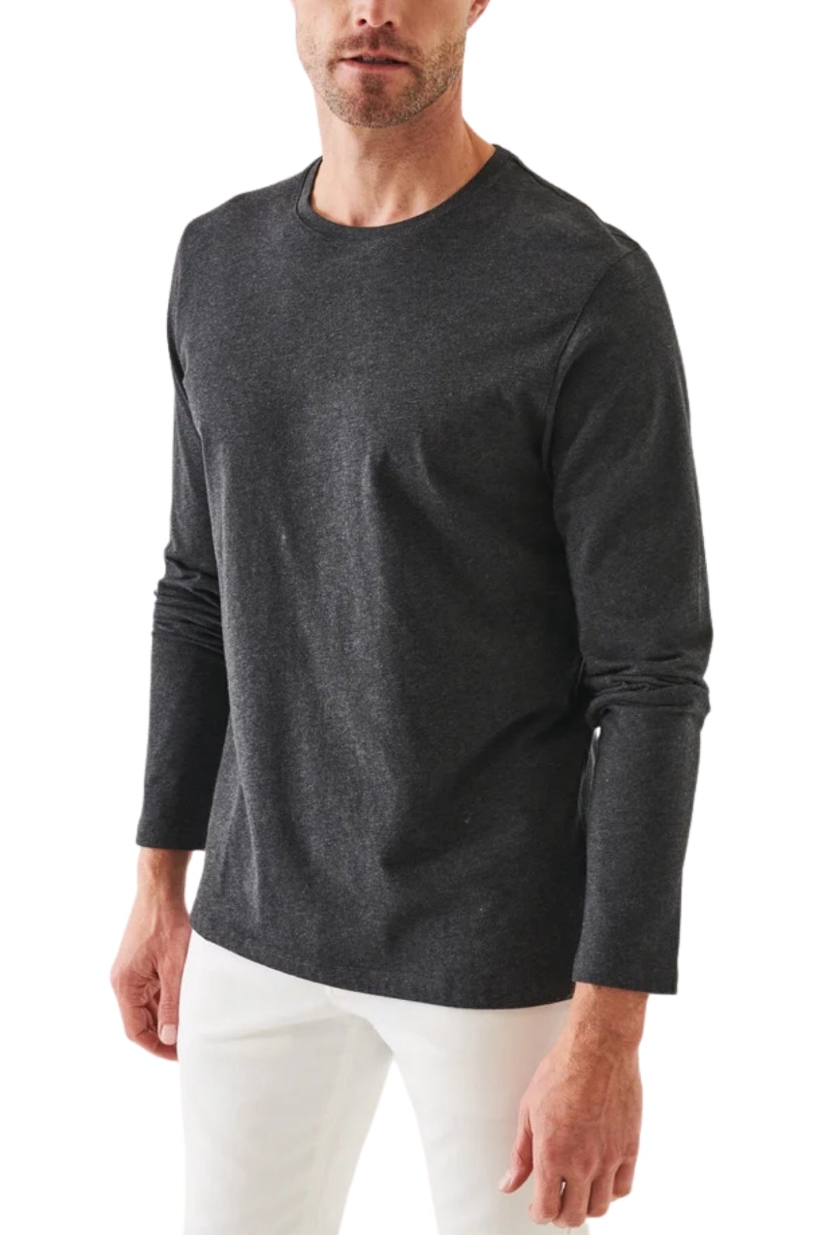Pima Cotton Stretch L/S T-Shirt
