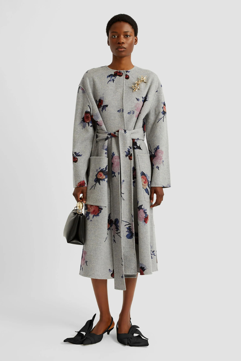 Oversize Belted Coat-ERDEM-Boyds Philadelphia