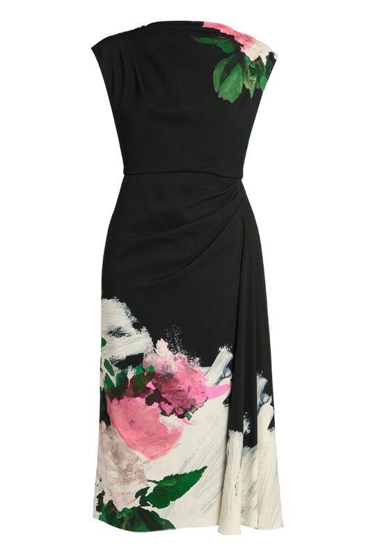 Short Sleeve Midi Dress-ERDEM-Boyds Philadelphia