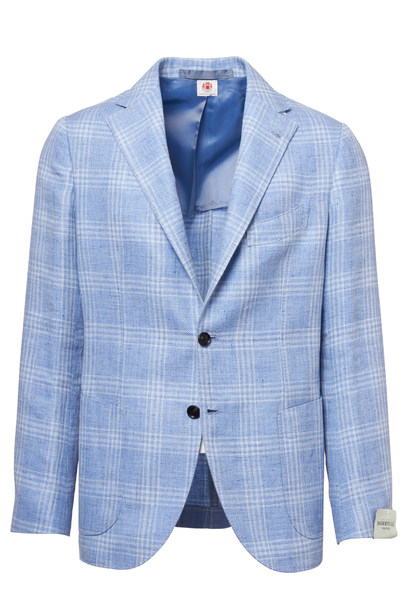 Procida Plaid Jacket-Luigi Borrelli-Boyds Philadelphia