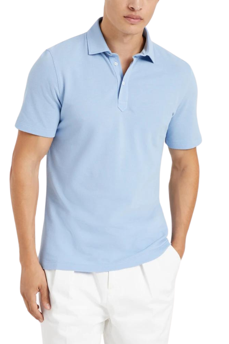 Pique Cotton Polo-Brunello Cucinelli-Boyds Philadelphia