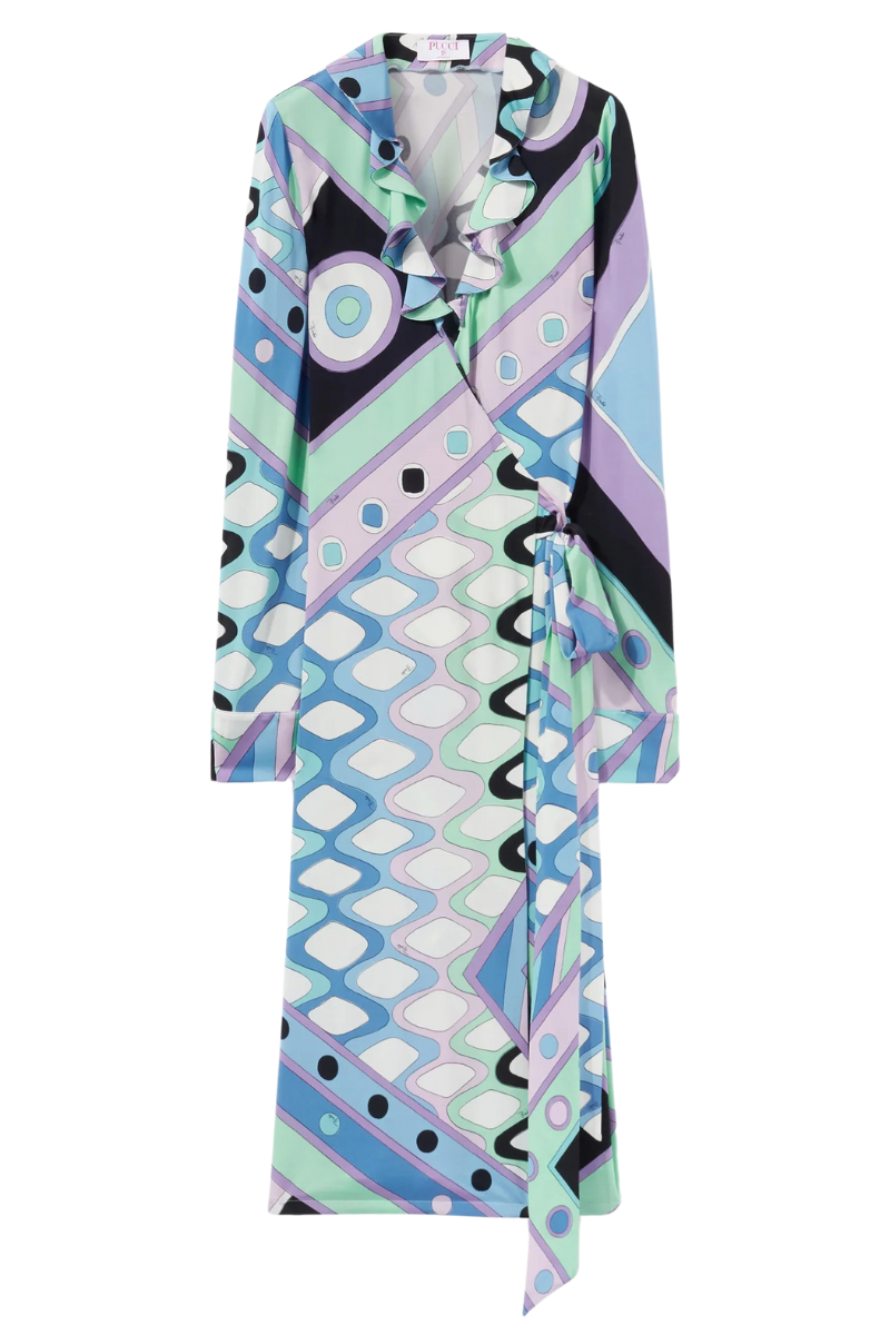 Vivara-Print Wrap Dress-PUCCI-Boyds Philadelphia