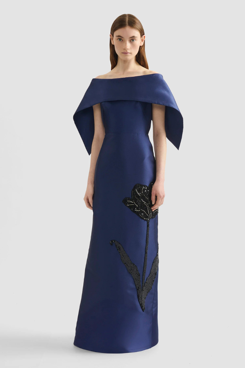 Embellished Mikado Gown by ERDEM Embellished Mikado Gown by ERDEM