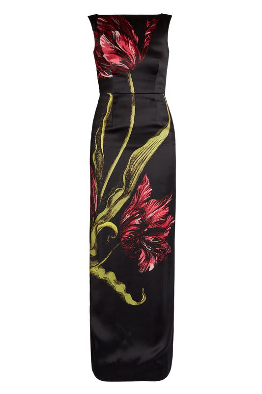 Floral Print Duchess Gown-ERDEM-Boyds Philadelphia