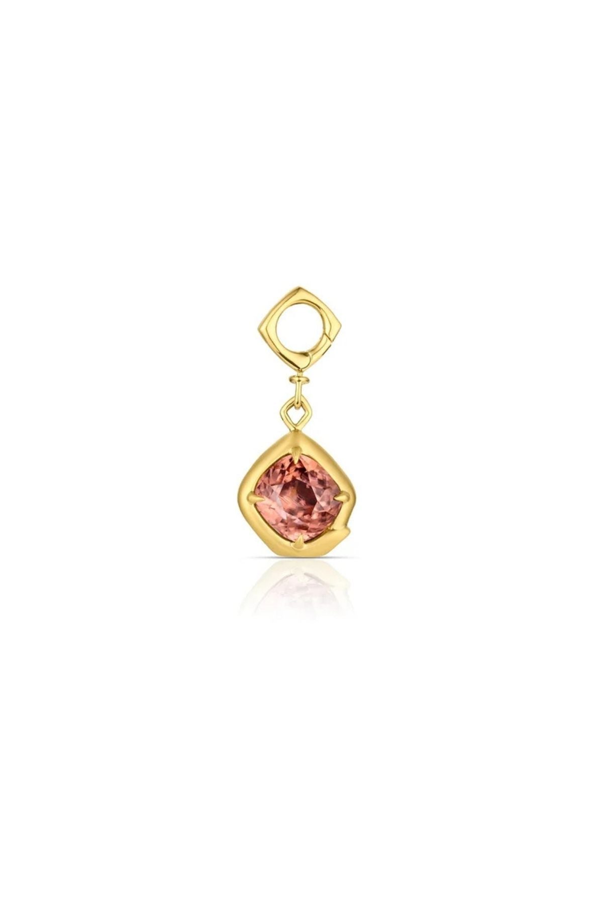 Blush Zircon Ouroboros Amulet