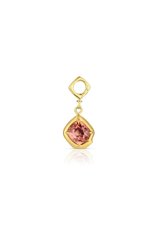 Blush Zircon Ouroboros Amulet