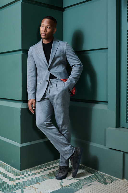 Grey Knit Sport Jacket-Gerald-Boyds Philadelphia