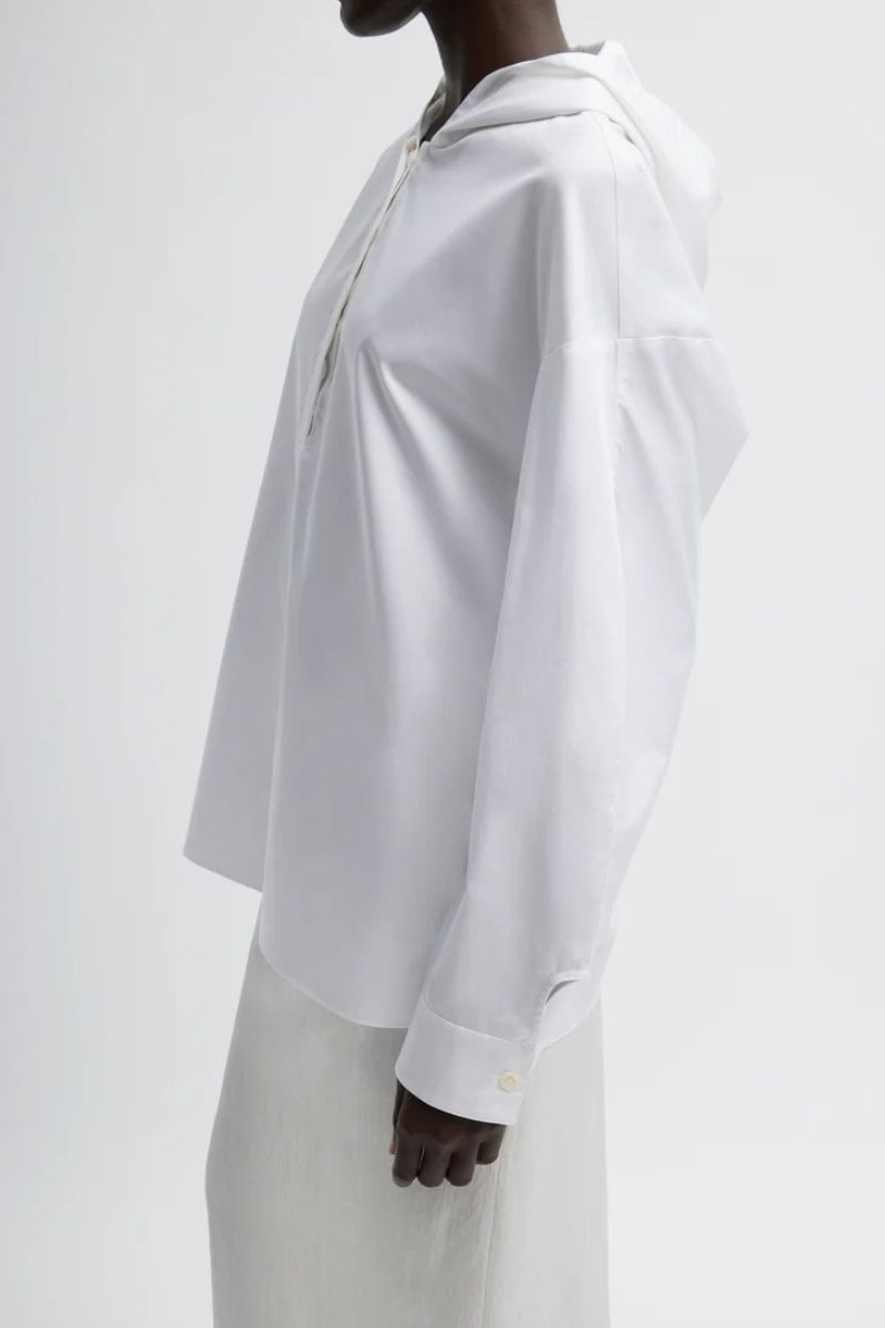 Eco Poplin Hooded Shirt-Tibi-Boyds Philadelphia