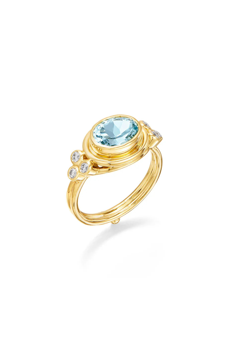 Aquamarine Classic Temple Ring-Temple St. Clair-Boyds Philadelphia