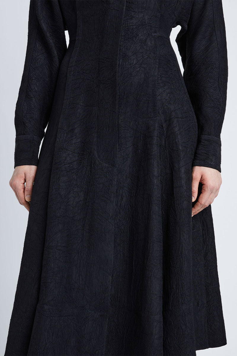 Crushed Matte Satin Dress-Proenza Schouler-Boyds Philadelphia