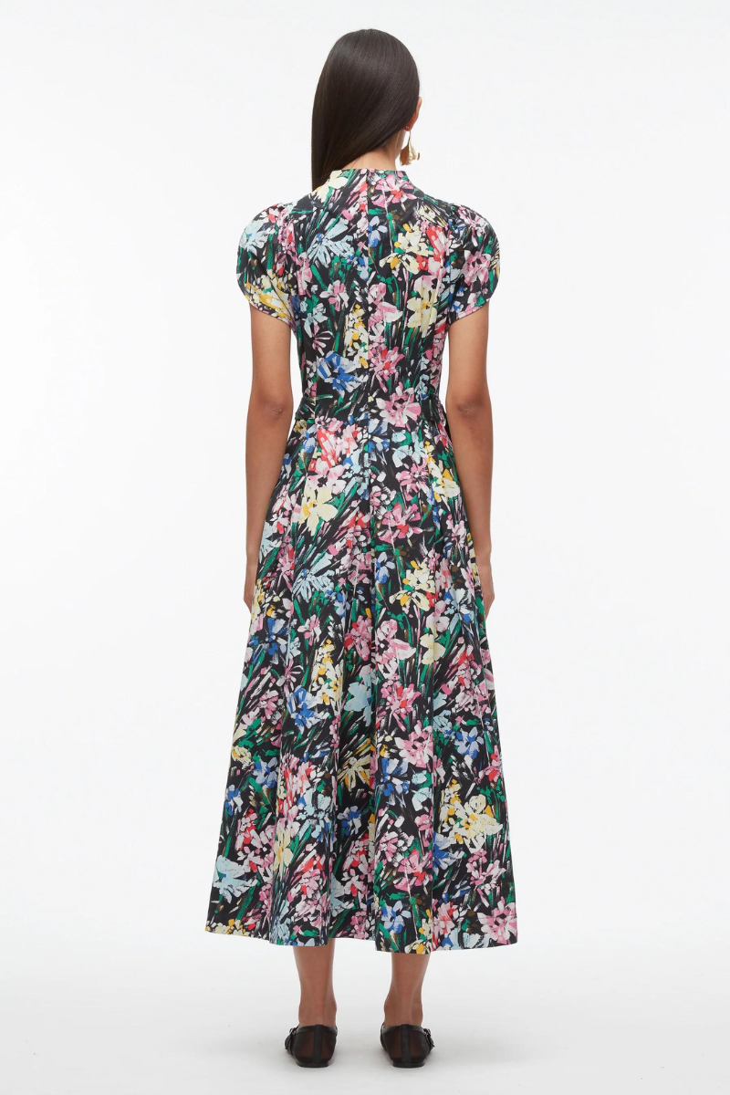 Flowerworks Puff Sleeve Flare Dress-3.1 Phillip Lim-Boyds Philadelphia