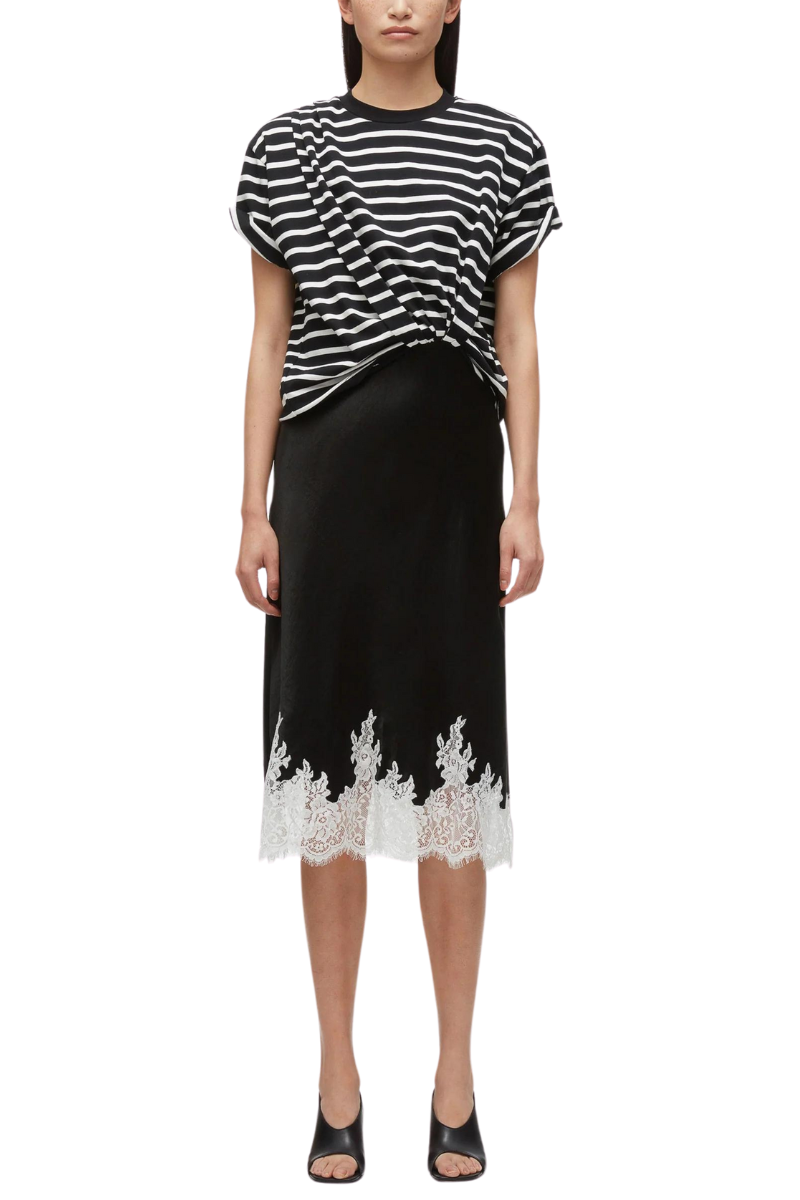 Striped Draped Combo Dress-3.1 Phillip Lim-Boyds Philadelphia