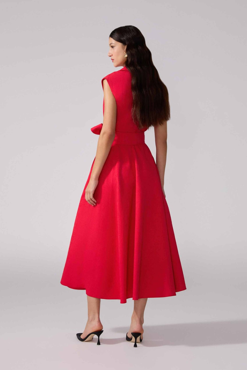 Sleeveless Belted Trench Dress-Carolina Herrera-Boyds Philadelphia