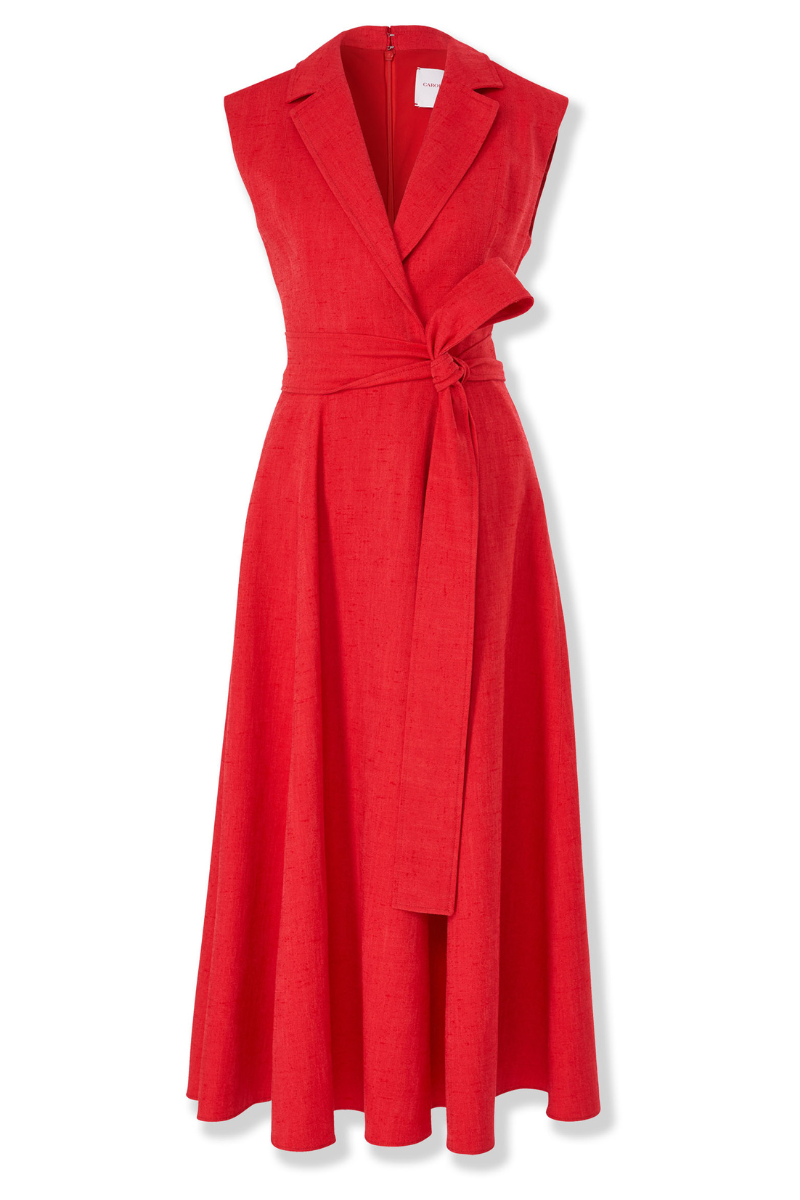 Sleeveless Belted Trench Dress-Carolina Herrera-Boyds Philadelphia