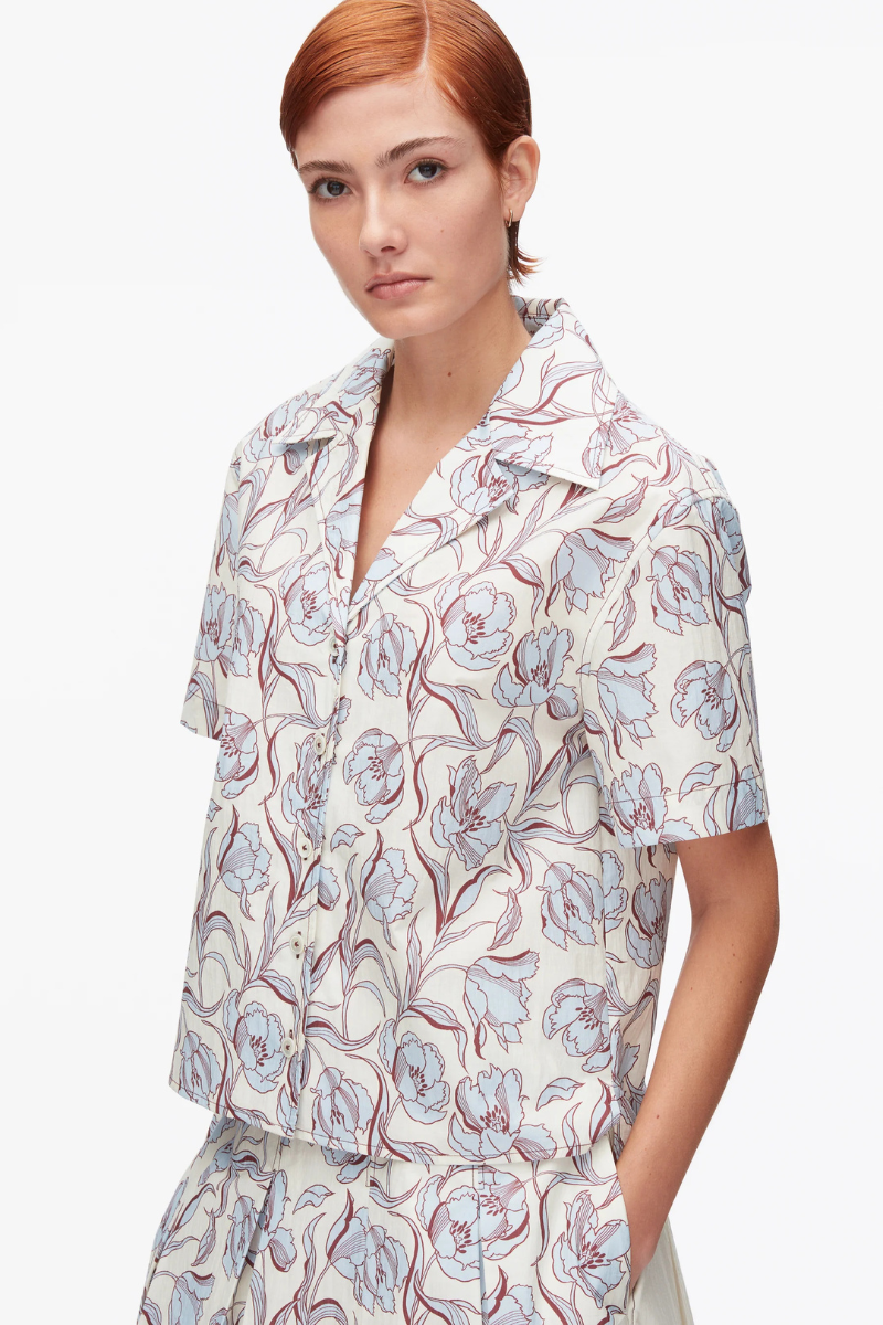 Floral Printed Camp Shirt-3.1 Phillip Lim-Boyds Philadelphia