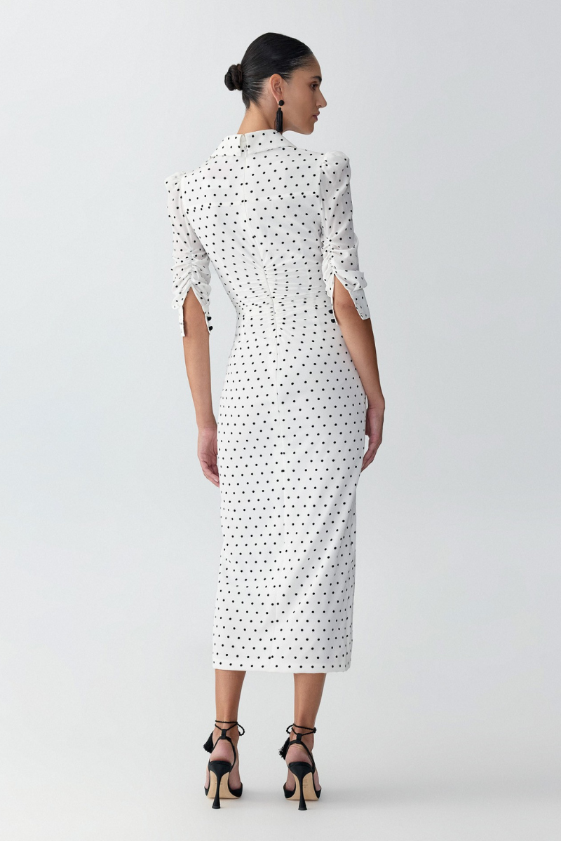 carolina herrera white shirt dress $2290 Carolina Herrera Womens White Embroidered Balloon-Sleeve Shirt Dress Sz 10