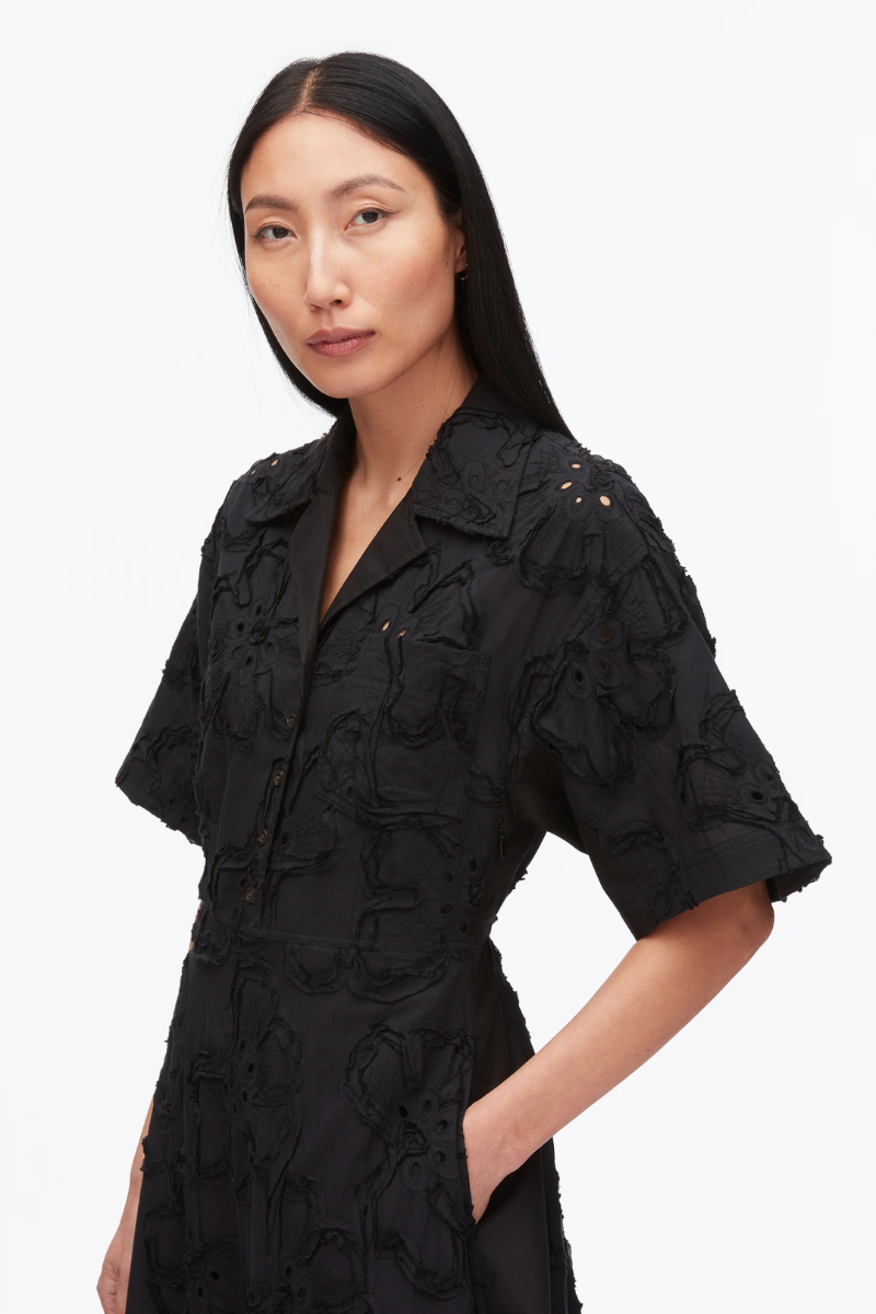 Embroidered Midi Shirt Dress-3.1 Phillip Lim-Boyds Philadelphia