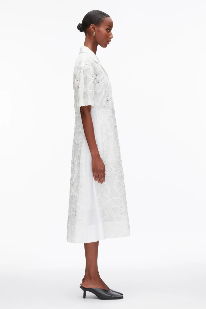 Embroidered Midi Shirt Dress-3.1 Phillip Lim-Boyds Philadelphia