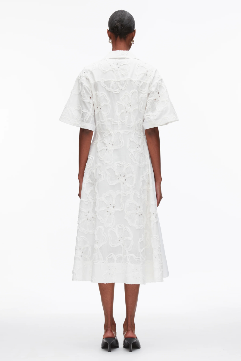Embroidered Midi Shirt Dress-3.1 Phillip Lim-Boyds Philadelphia
