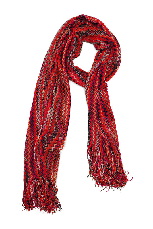 Fringed Zigzag Scarf-Missoni-Boyds Philadelphia