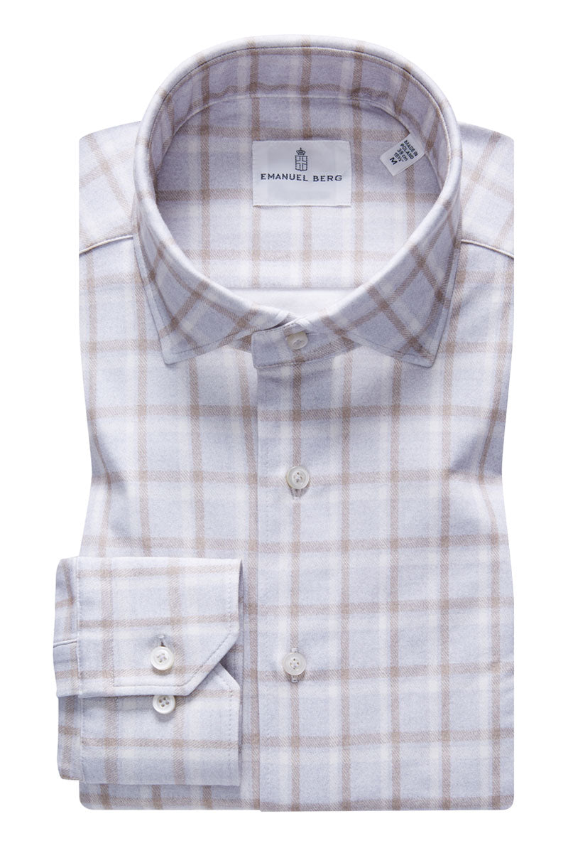 Modern 4-Flex Window Check Shirt-Emanuel Berg-Boyds Philadelphia