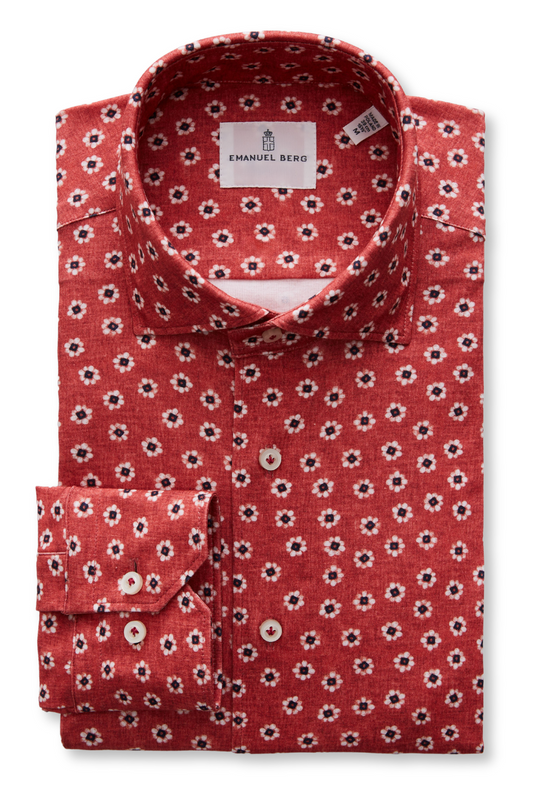 Modern 4-Flex Flower Shirt-Emanuel Berg-Boyds Philadelphia