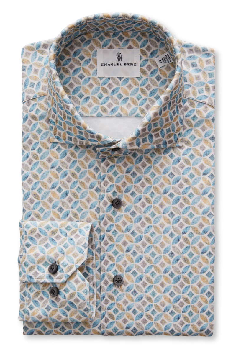 Modern 4-Flex Geo Shirt-Emanuel Berg-Boyds Philadelphia