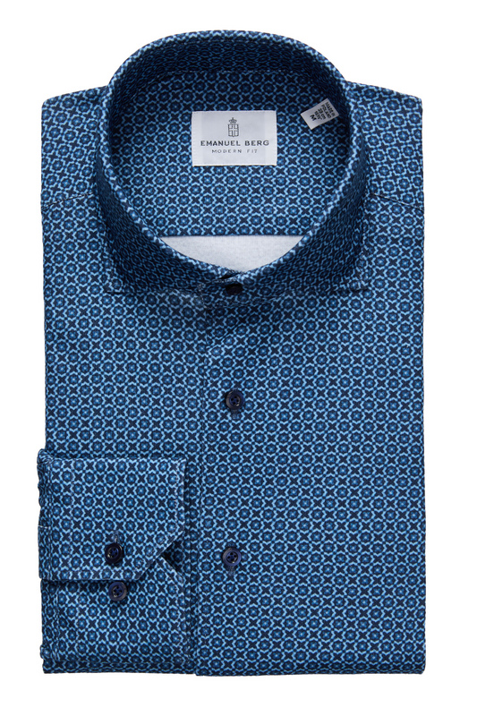 Modern 4-Flex Geo Shirt-Emanuel Berg-Boyds Philadelphia
