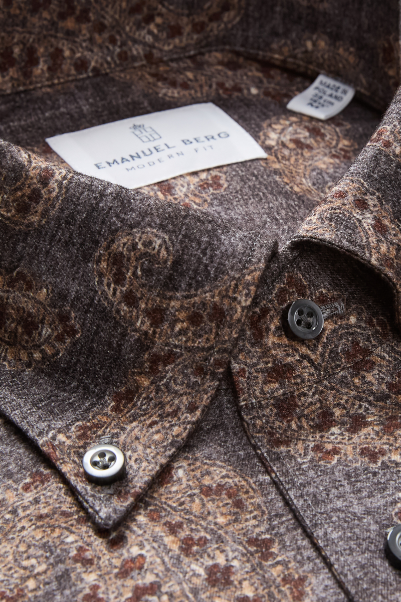 Luxe Flannel Paisley Shirt-Emanuel Berg-Boyds Philadelphia