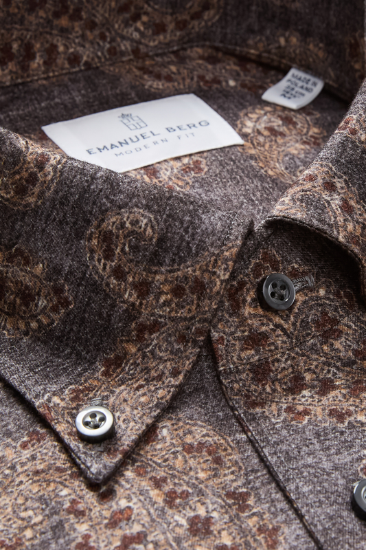 Luxe Flannel Paisley Shirt-Emanuel Berg-Boyds Philadelphia