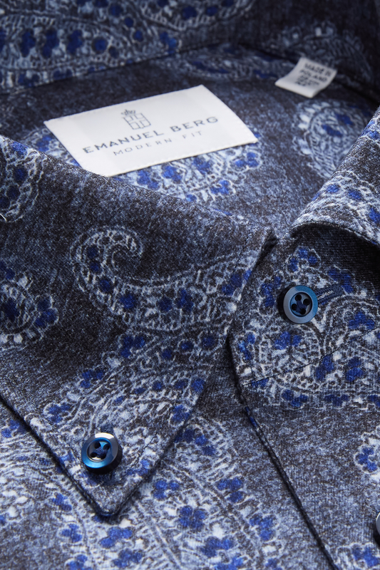 Luxe Flannel Paisley Shirt-Emanuel Berg-Boyds Philadelphia