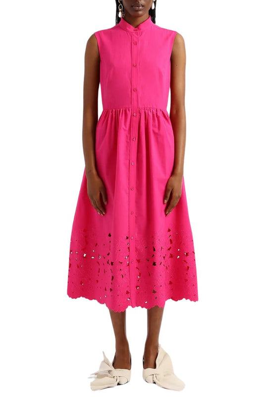 Cerise Shirt Dress-ERDEM-Boyds Philadelphia