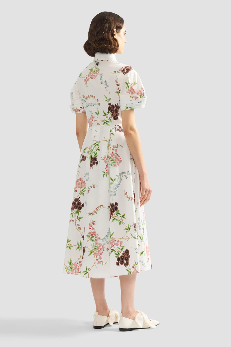 Floral Print Shirt Dress-ERDEM-Boyds Philadelphia