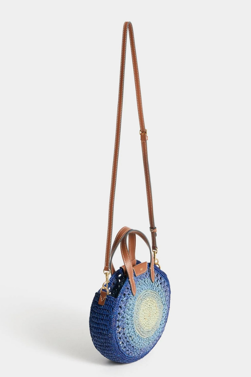Raffia Small Round Bow Tote-Anya Hindmarch-Boyds Philadelphia