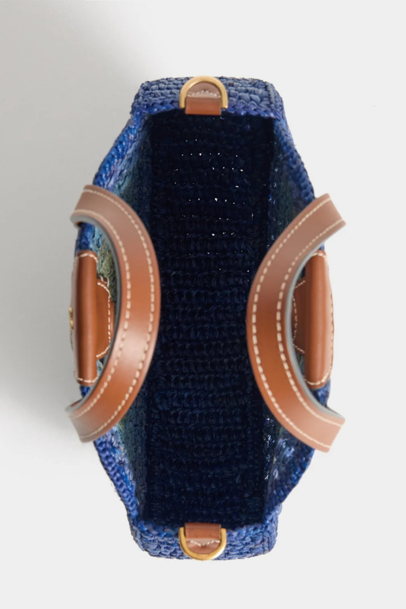 Raffia Small Round Bow Tote-Anya Hindmarch-Boyds Philadelphia