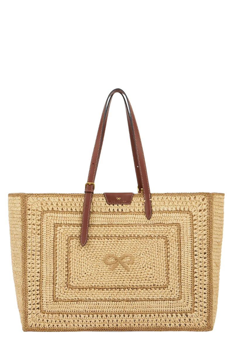 Raffia Bow Tote-Anya Hindmarch-Boyds Philadelphia