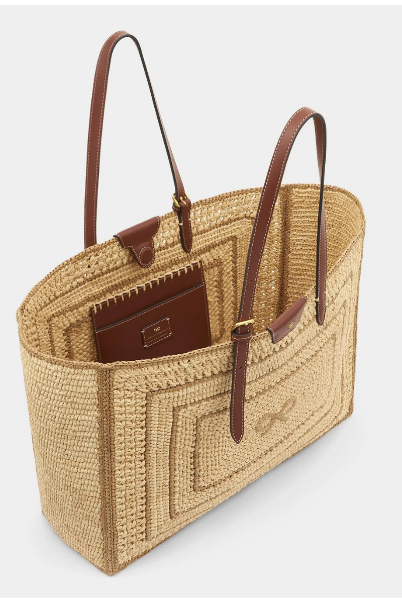 Raffia Bow Tote-Anya Hindmarch-Boyds Philadelphia