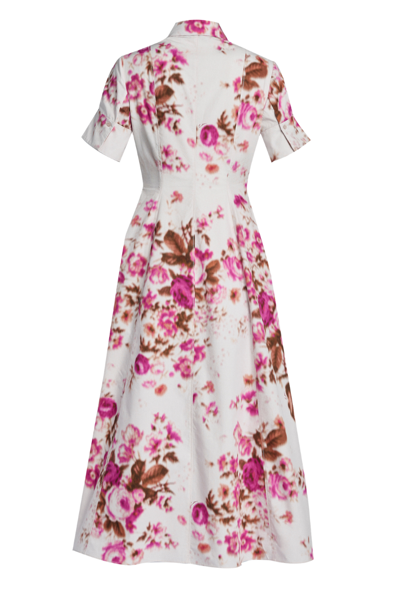 Floral Print Shirt Dress-ERDEM-Boyds Philadelphia